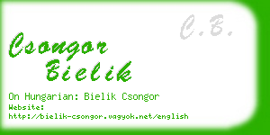 csongor bielik business card